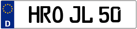 Trailer License Plate